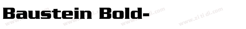 Baustein Bold字体转换